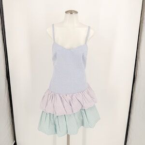 Petersyn Blue Sundress with Spaghetti Straps